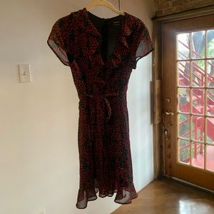 Adorable cherry dress from Bardot. Size 6/small, very adjustable.